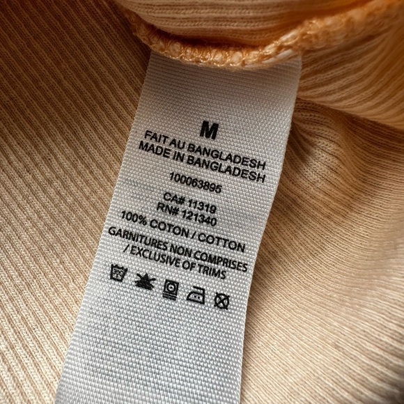 Garage Women’s Orange Crop Top - Picture 4 of 5